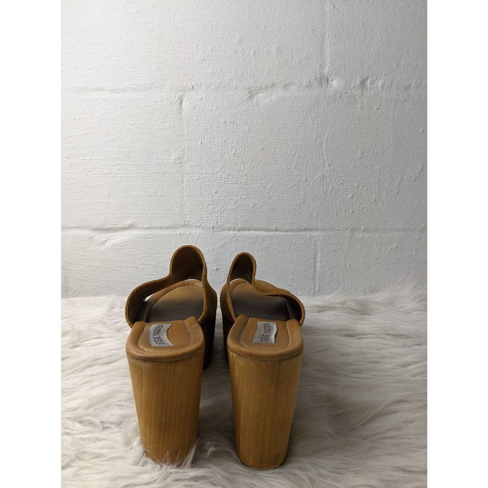 Steve Madden Sandals Size 38 US 8 Playdate Platform Made in Italy Y2K Chestnut S - Picture 4 of 7